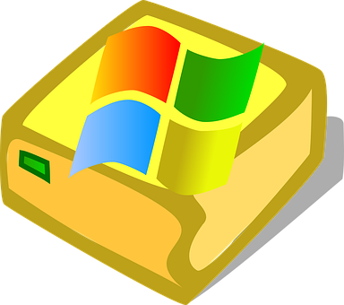 Windows Logoon Gold Floppy Disk