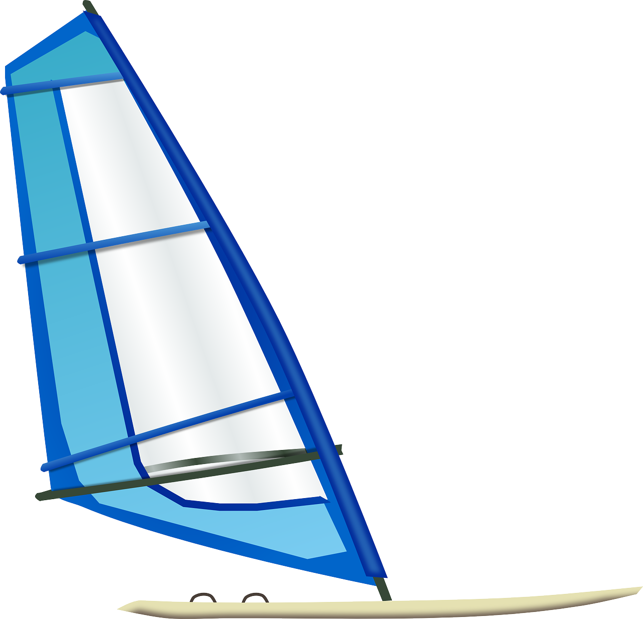 Windsurfing Sailand Board Illustration