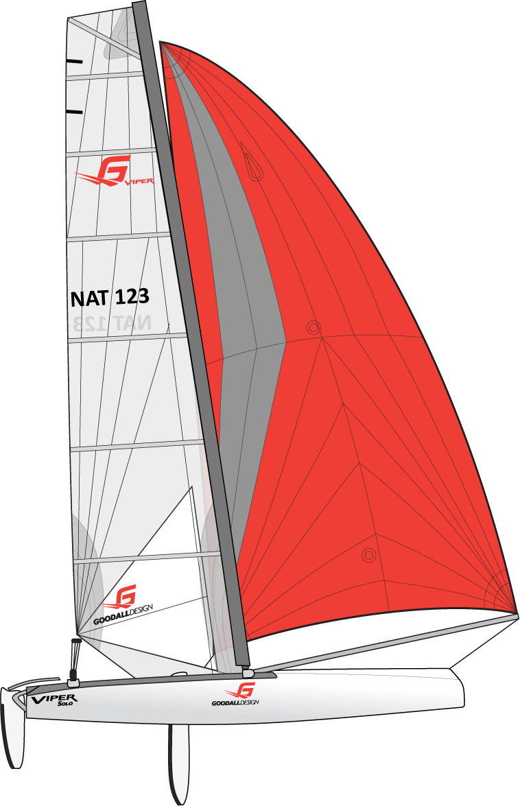 Windsurfing Sailboat Illustration