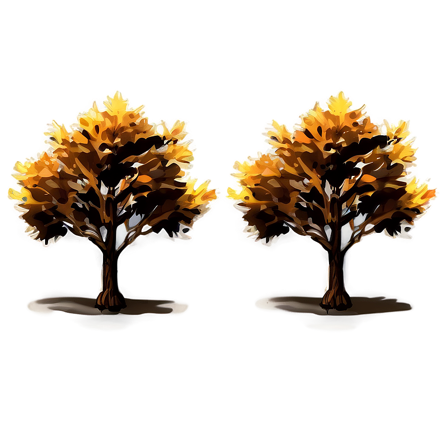 Windy Fall Trees Scene Png Nmf