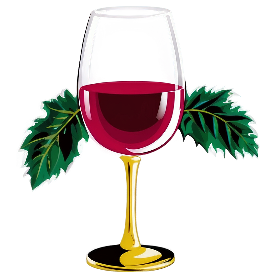 Wine Glass Decoration Png 05252024