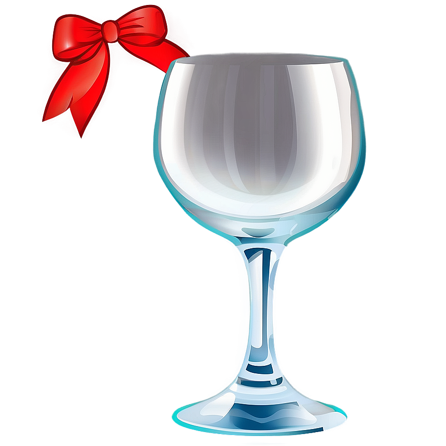 Wine Glass With Ribbon Png 05252024