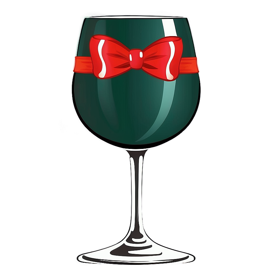 Wine Glass With Ribbon Png 30