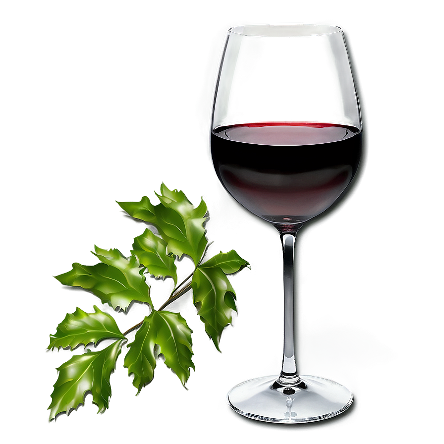 Wine Glass With Vine Png 05252024