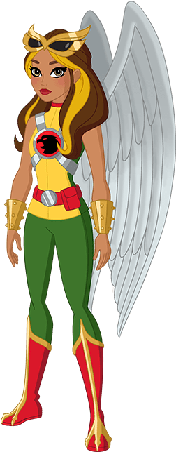 Winged Female Hero Illustration