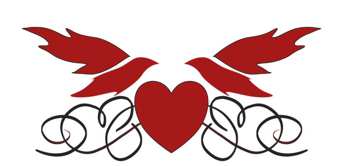 Winged Heart Graphic