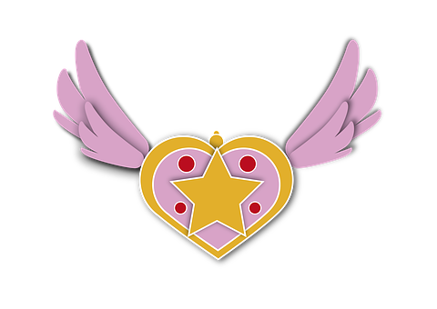 Winged Heartwith Star Graphic