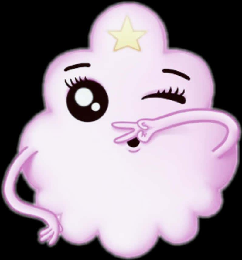 Winking Star Creature Emoji