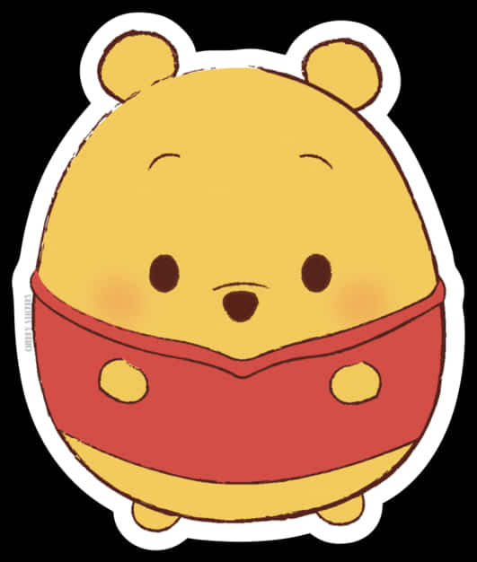 Winnie The Pooh Cute Sticker