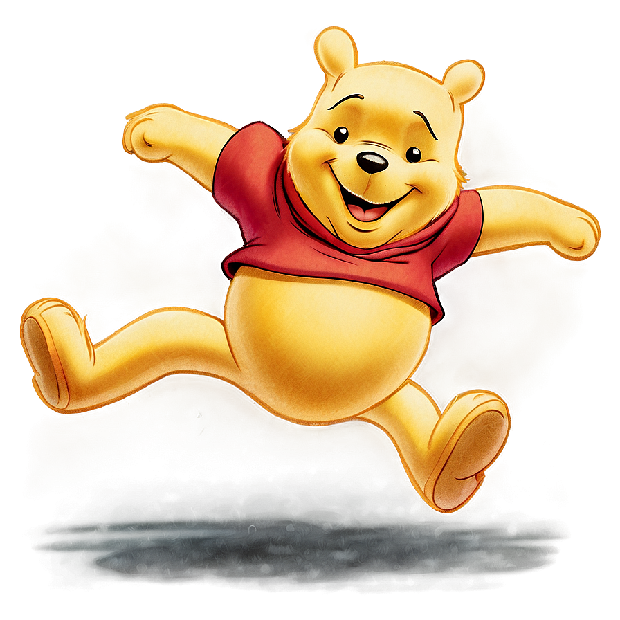 Winnie The Pooh Running Png Dff85