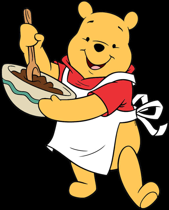 Winniethe Pooh Mixing Honey