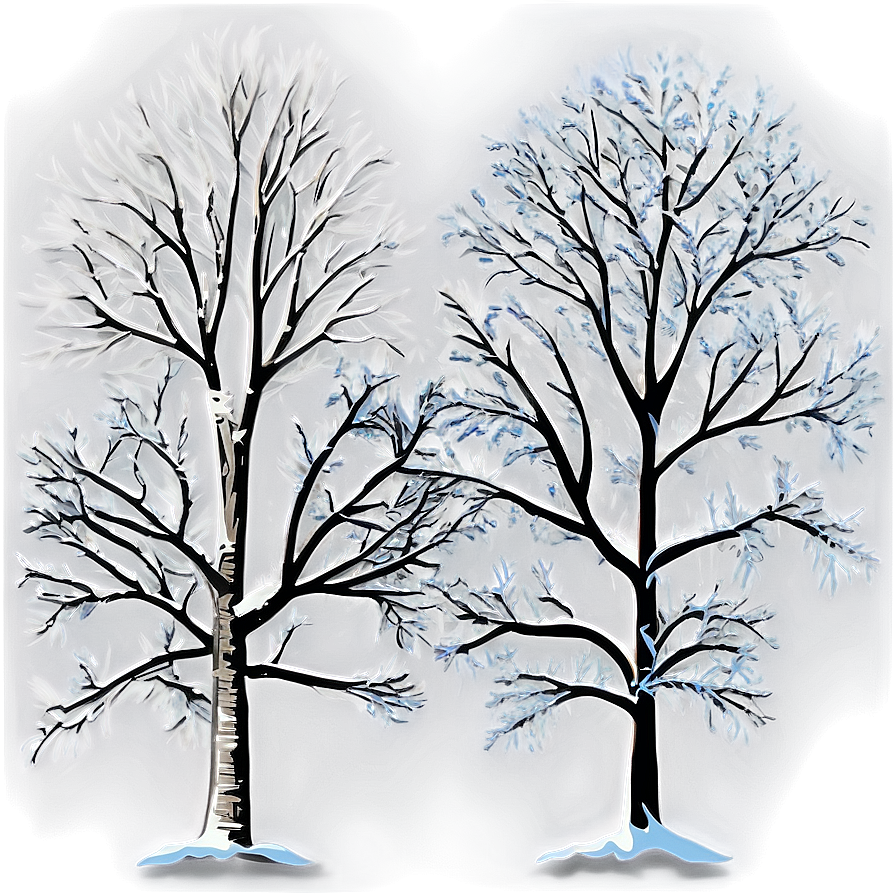 Winter Bare Trees Png Yqa51