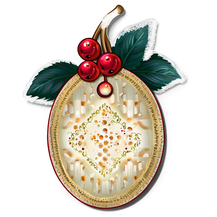 Winter Berry Tag Png 27