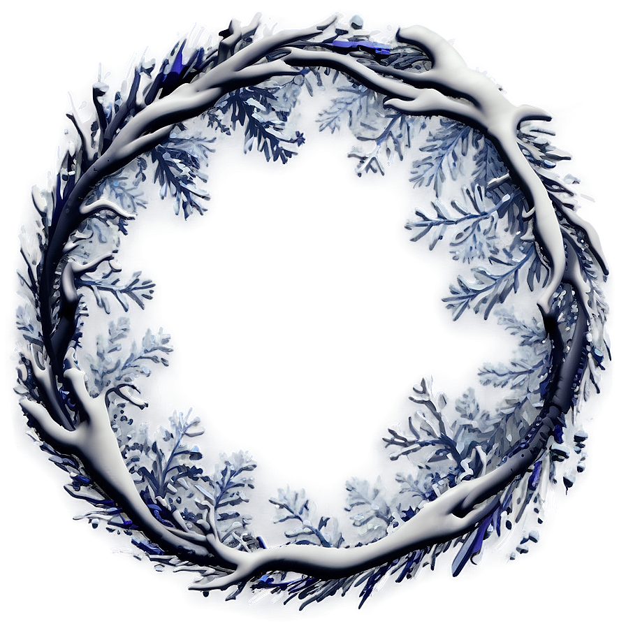 Winter Circle Frame Png 49