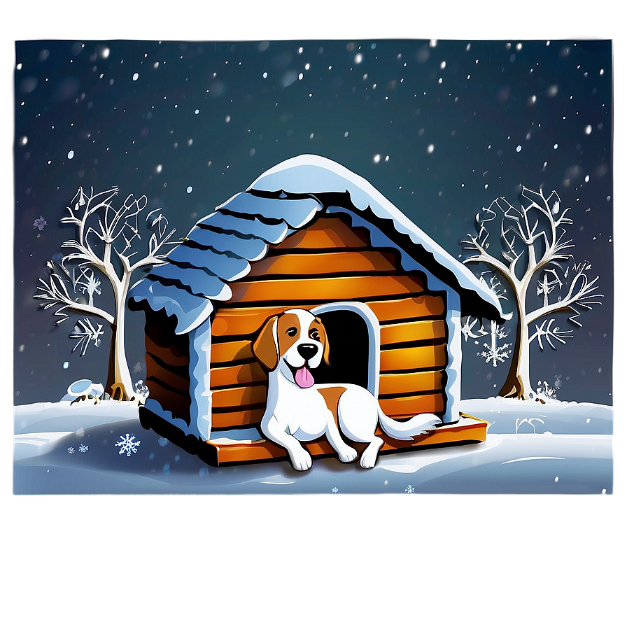 Winter Dog House Png 79