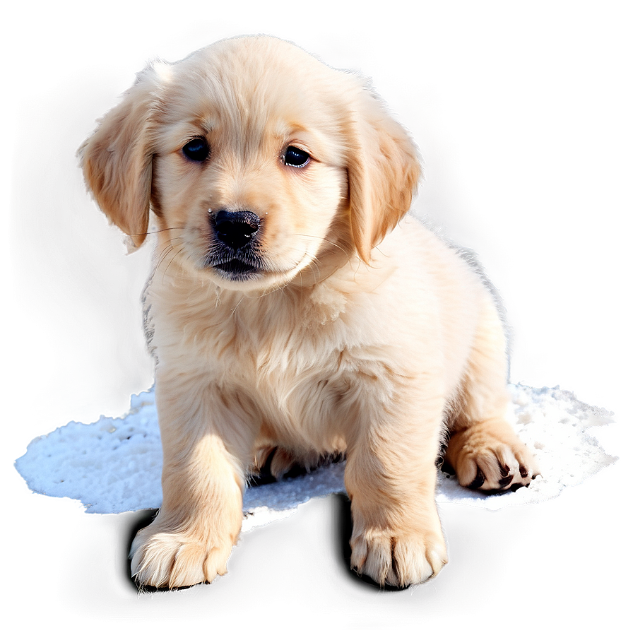 Winter Golden Retriever Puppy Png Yux