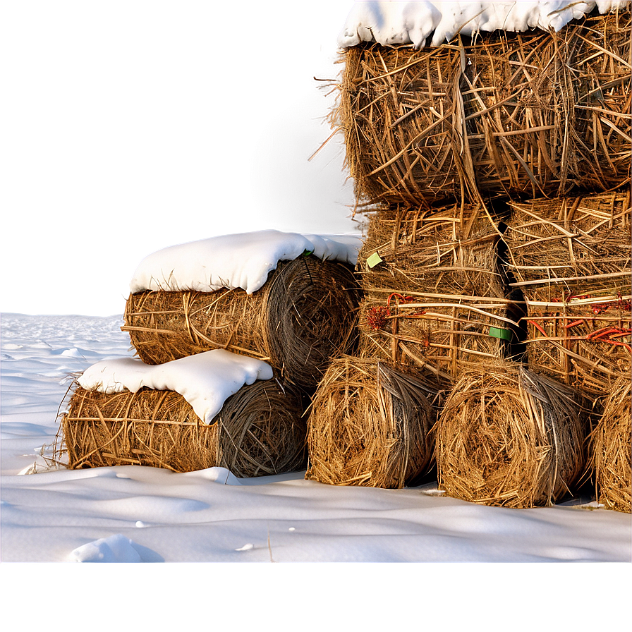 Winter Hay Stack Png Vcj