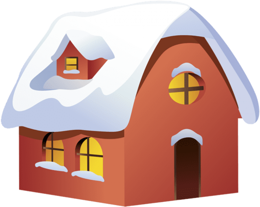 Winter House Clipart