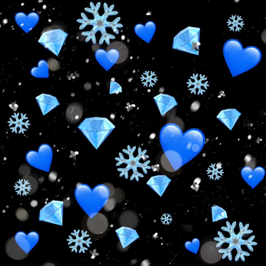 Winter_ Love_ Hearts_and_ Snowflakes_ Background