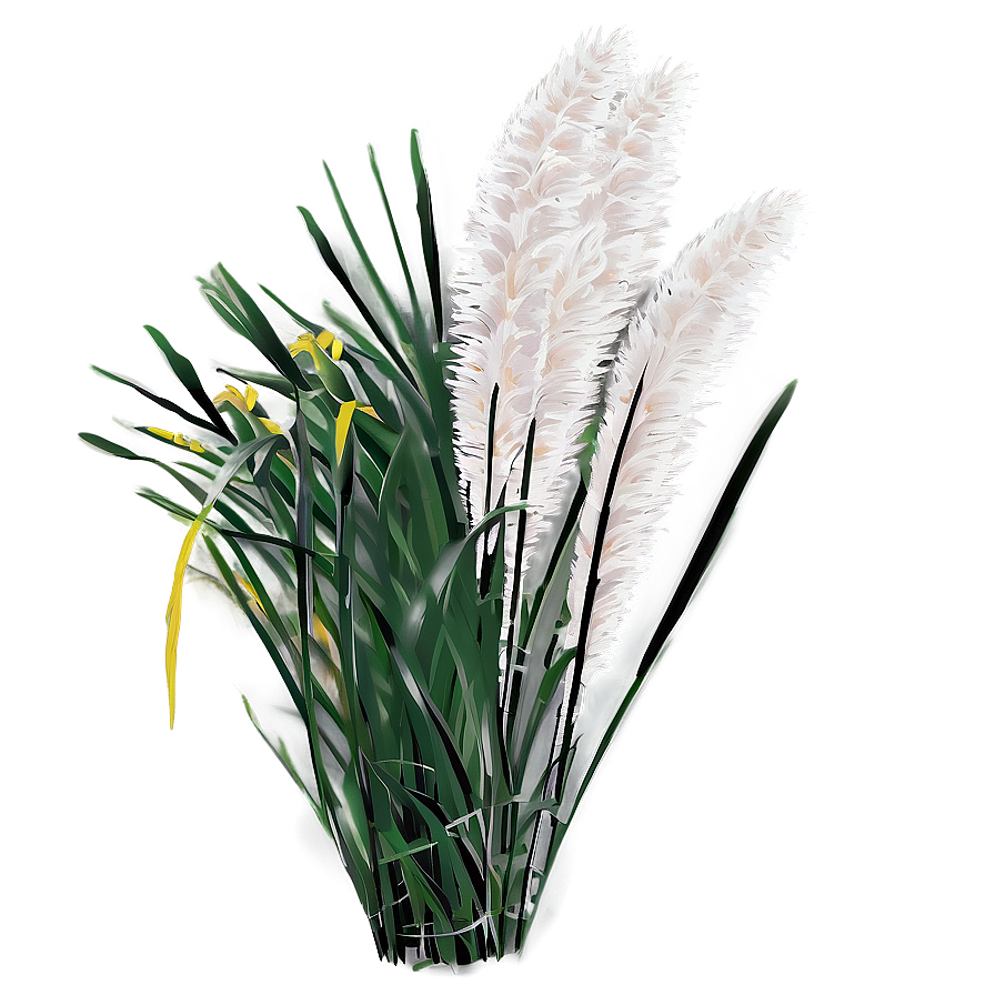 Winter Pampas Grass Png 06122024