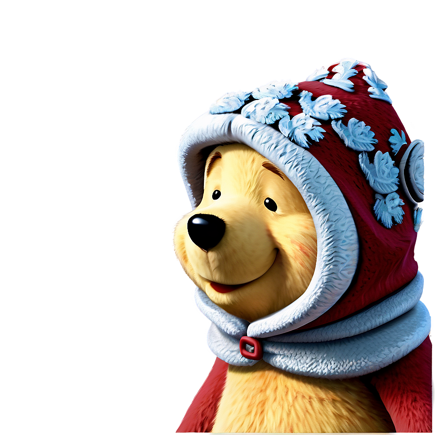 Winter Pooh Bear Png 06202024