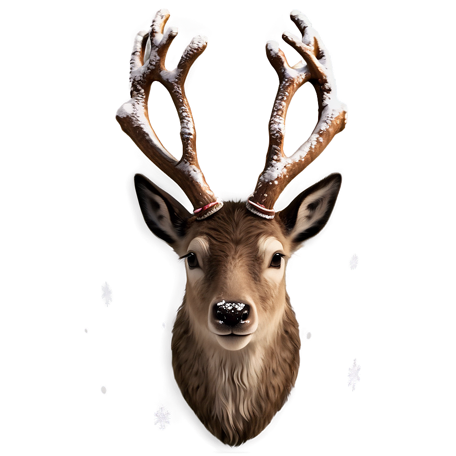 Winter Reindeer Face Png 06282024