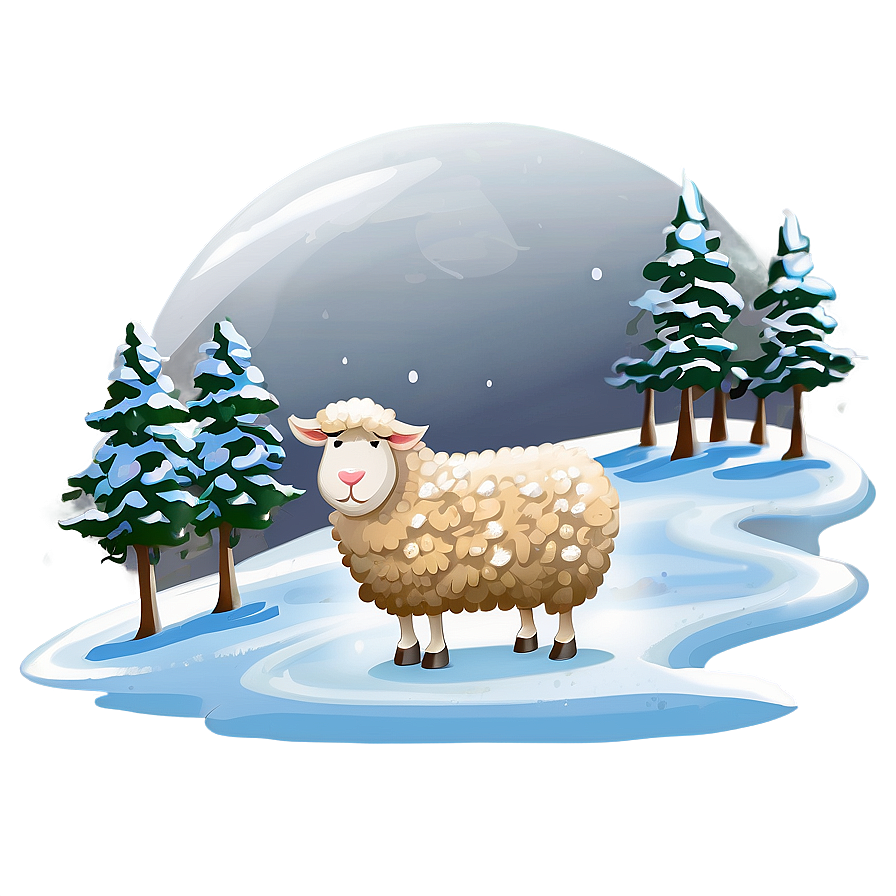 Winter Sheep Png Qrj