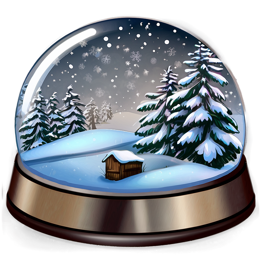 Winter Snow Globe Png 31