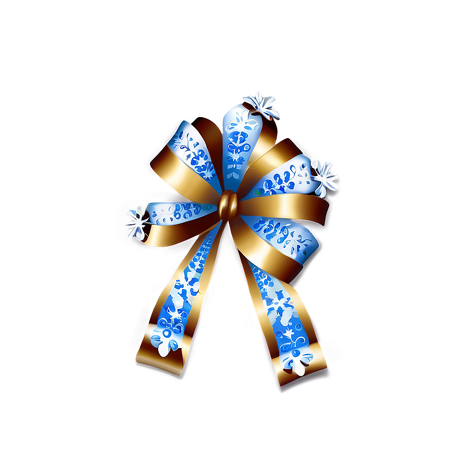 Winter Snowflake Bow Png 05042024