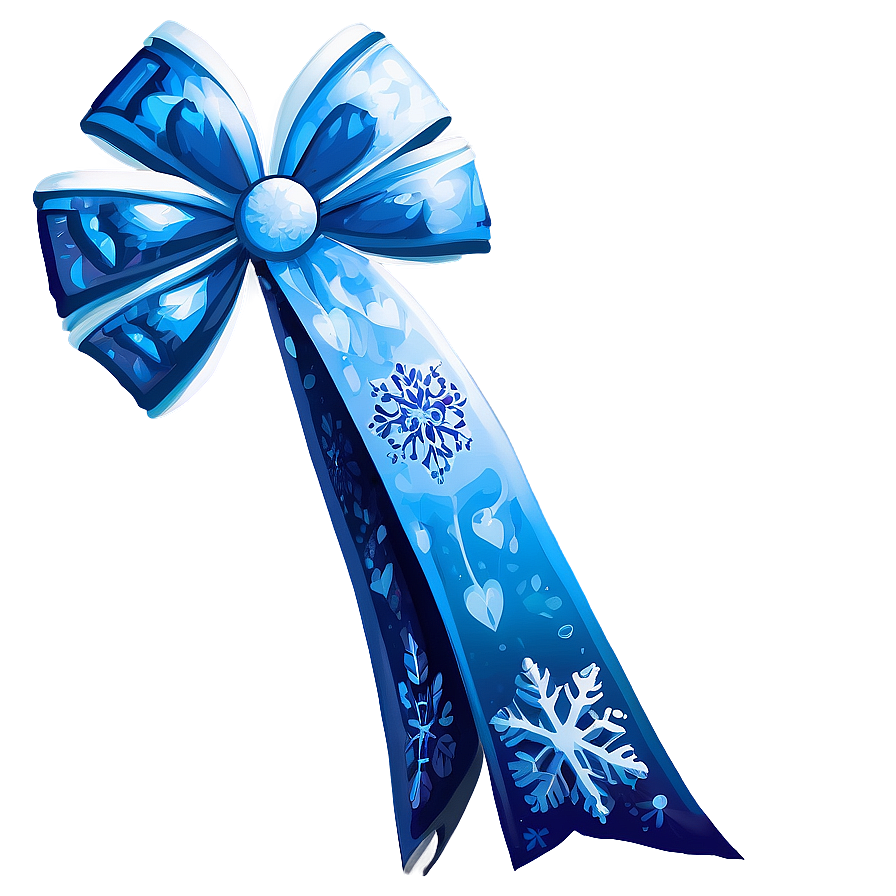 Winter Snowflake Bow Png 05042024