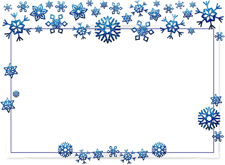 Winter Snowflake Frame