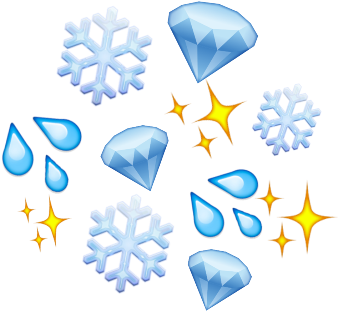 Winter Sparkle Emojis Collection