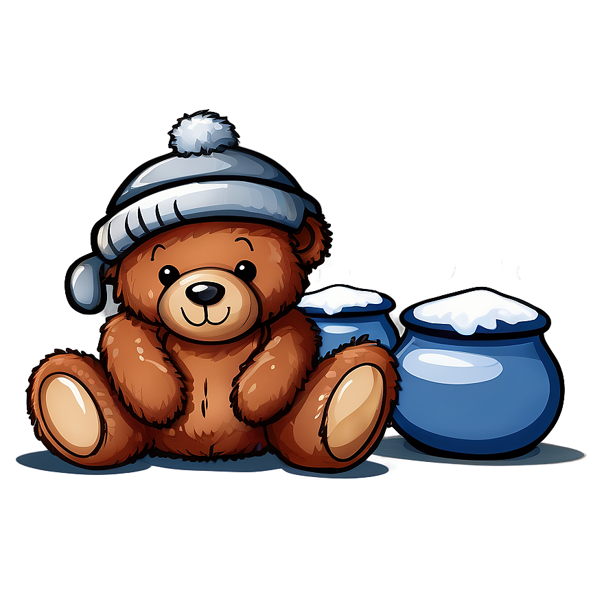 Winter Teddy Bear Clipart Png Qjq