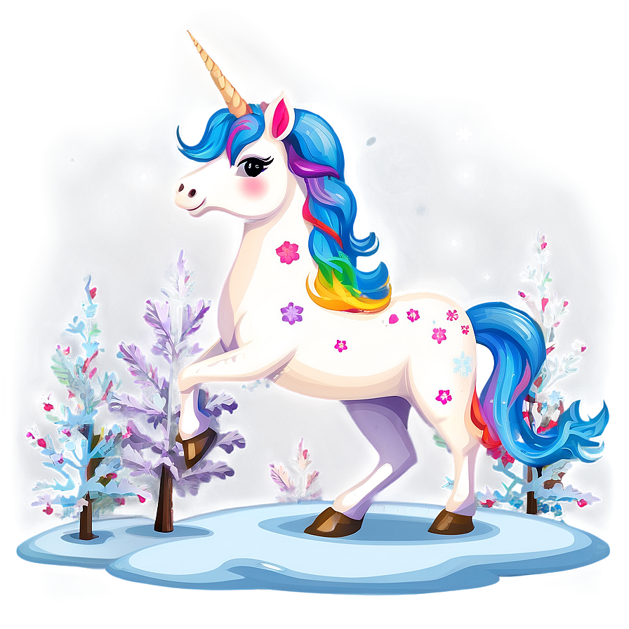 Winter Unicorn Clipart Png Wuj89