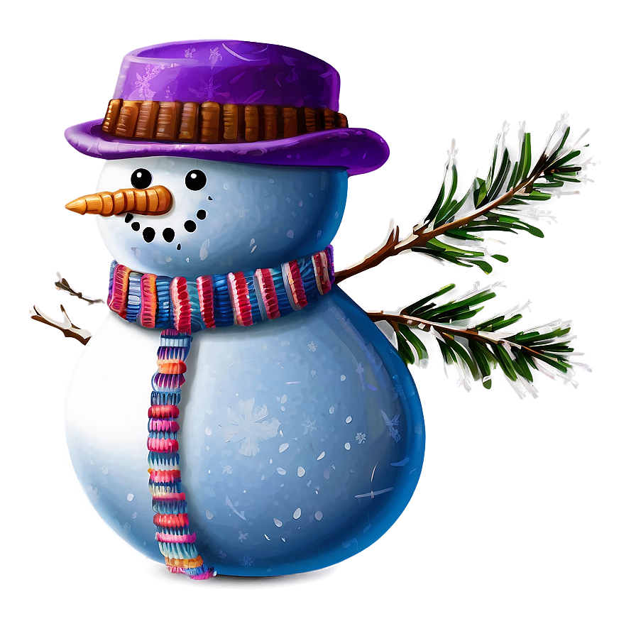 Winter Wonderland Snowman Png Big