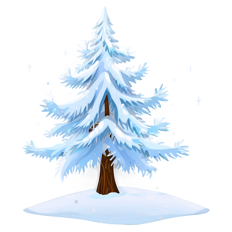 Winter Wonderland Tree Scene Png 06292024