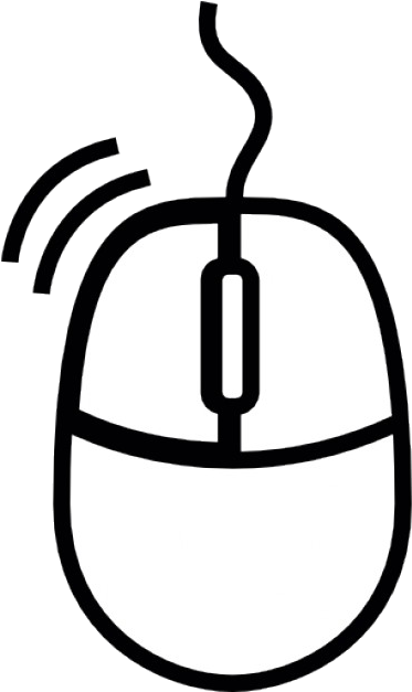 Wireless Mouse Click Illustration
