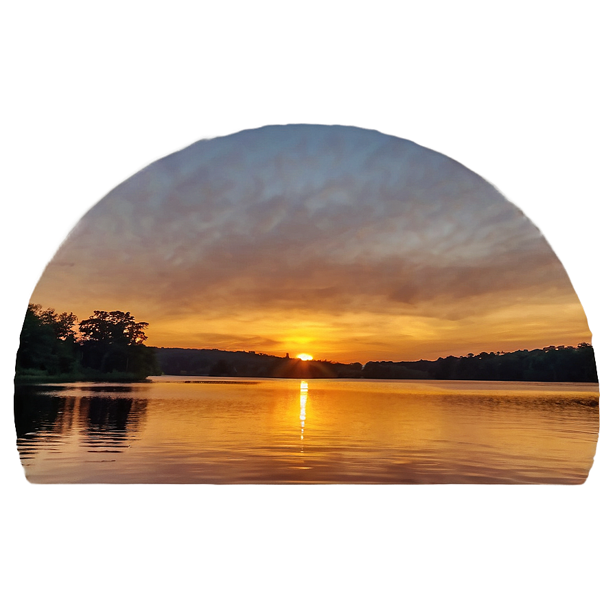 Wisconsin Lakeside Sunset Png Hdp39