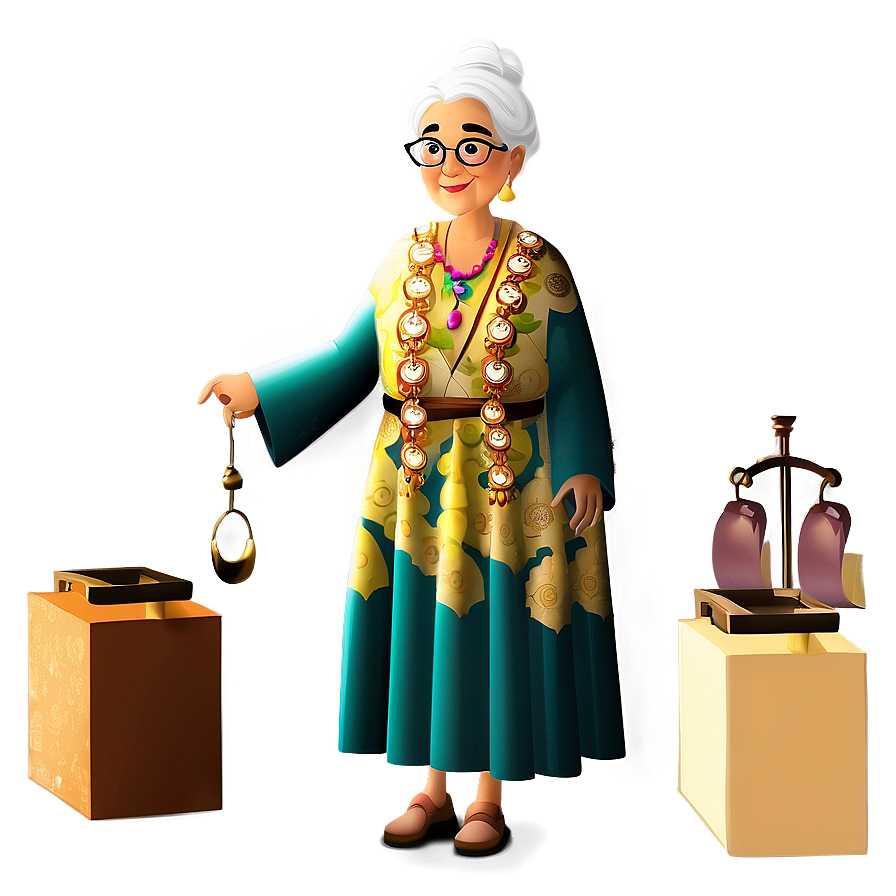 Wise Abuela Character Png 06292024