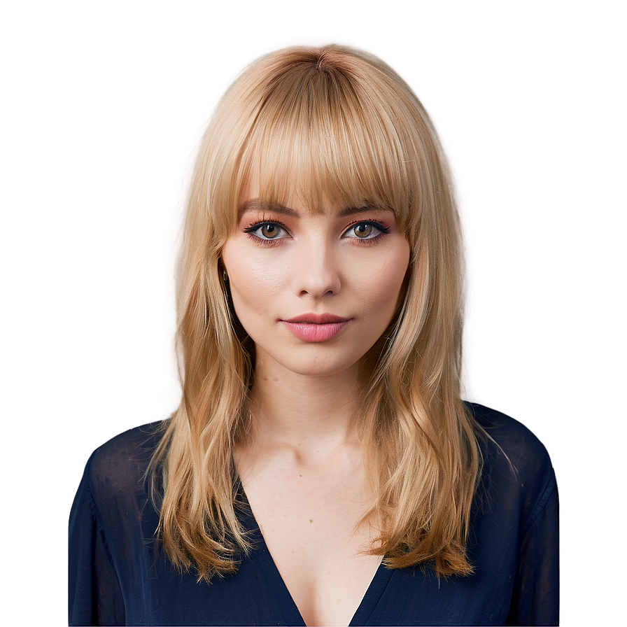 Wispy Blonde Bangs Png Eue54