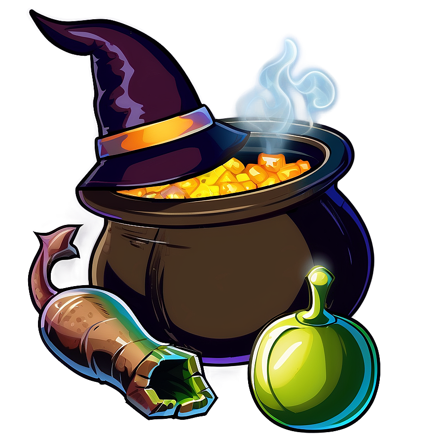 Witch And Cauldron Png 24