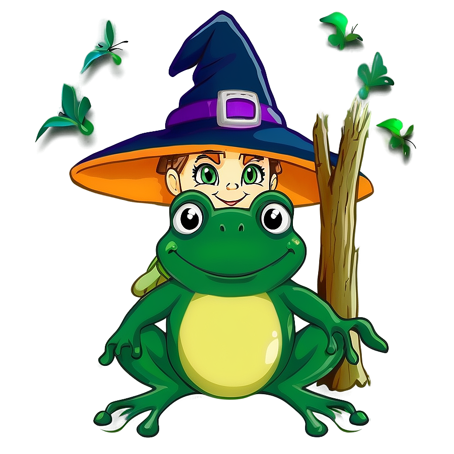 Witch And Frog Png 06212024