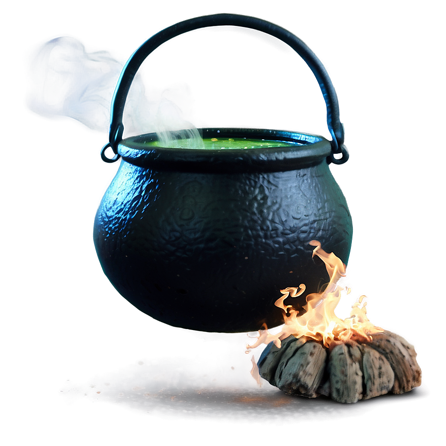 Witch Bubbling Cauldron Png 05062024