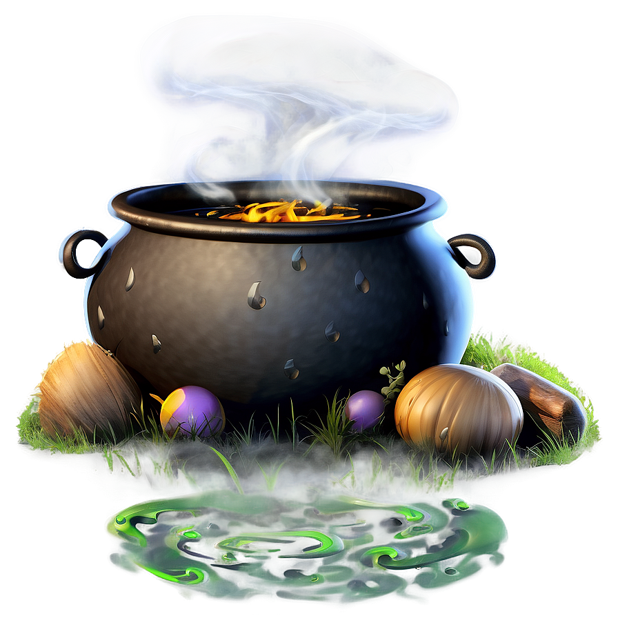 Witch Bubbling Cauldron Png 20