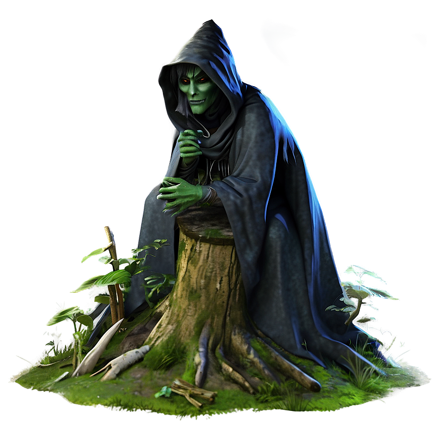 Witch Forest Scene Png Itb62