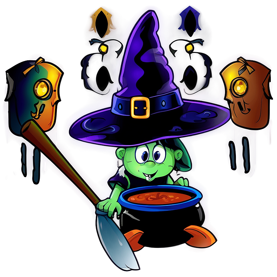 Witch Halloween Party Png Irp36