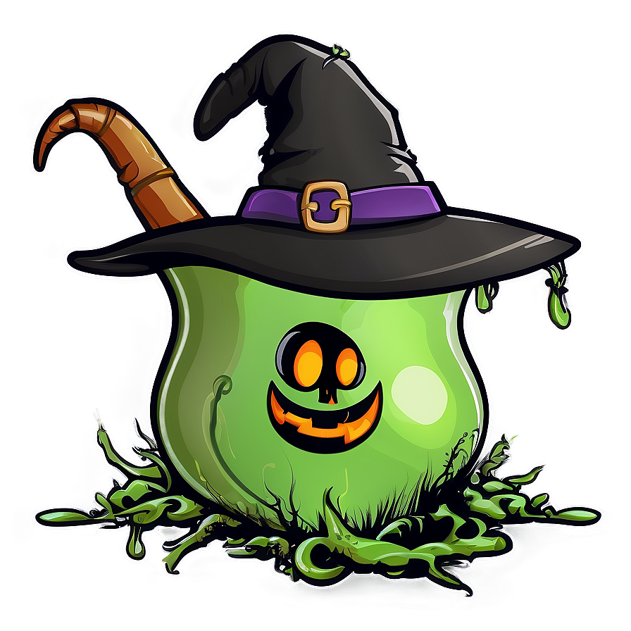 Witch Hat And Cauldron Png 24