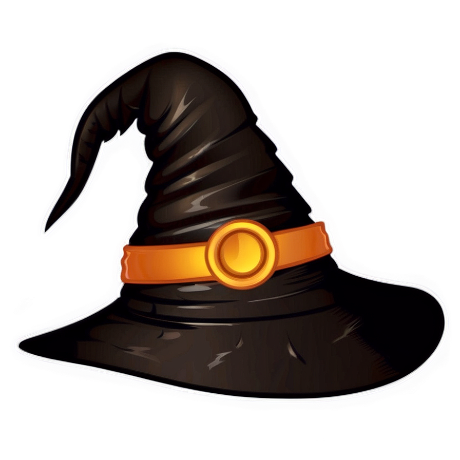 Witch Hat With Cobwebs Png 17