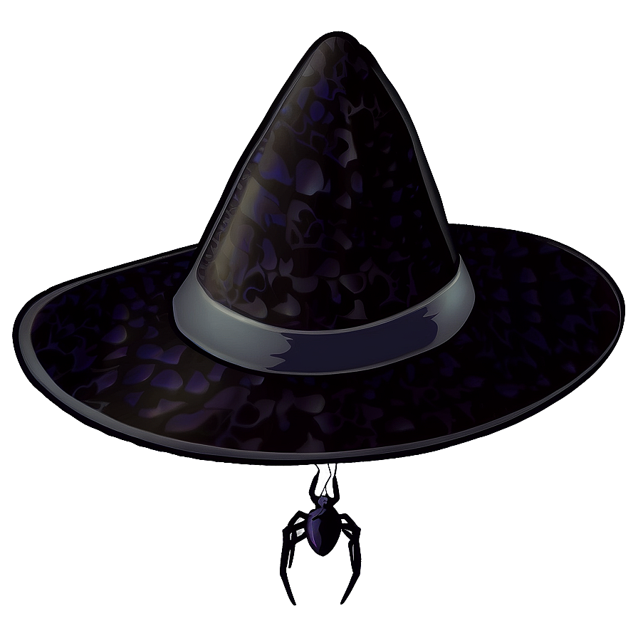 Witch Hat With Spider Web Png Mox