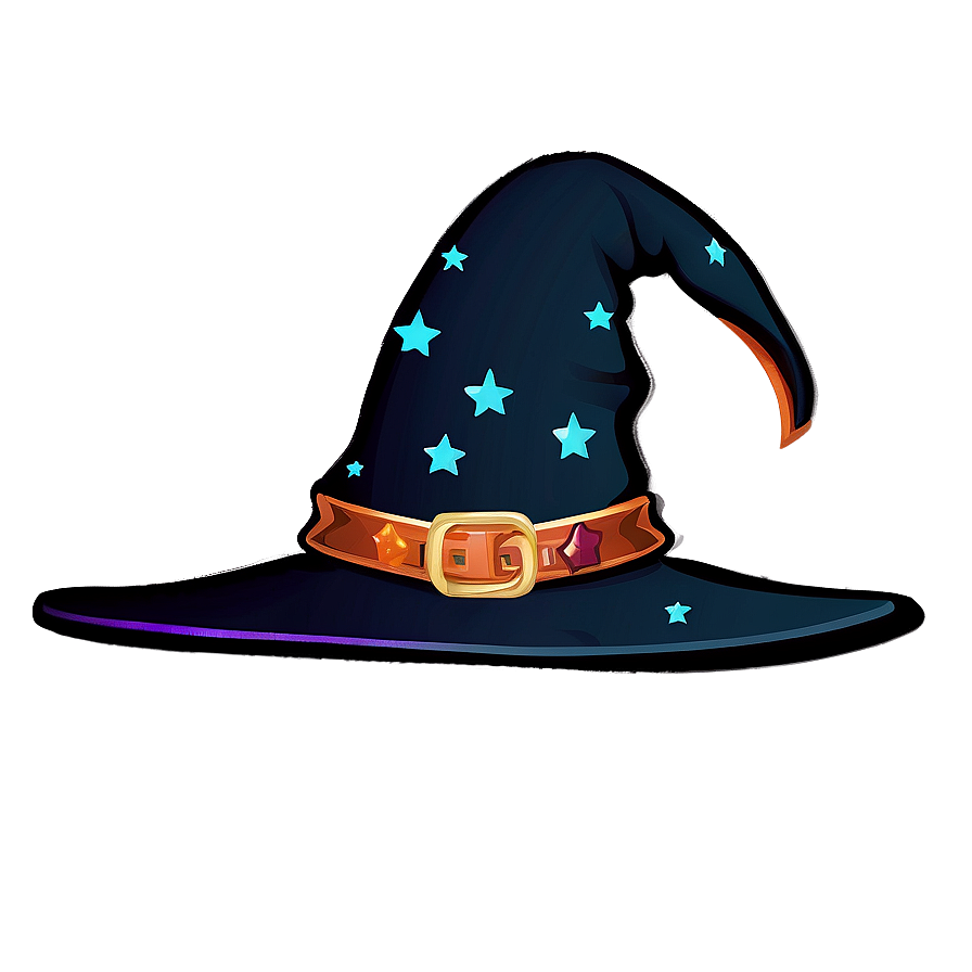 Witch Hat With Stars And Moon Png Fev21